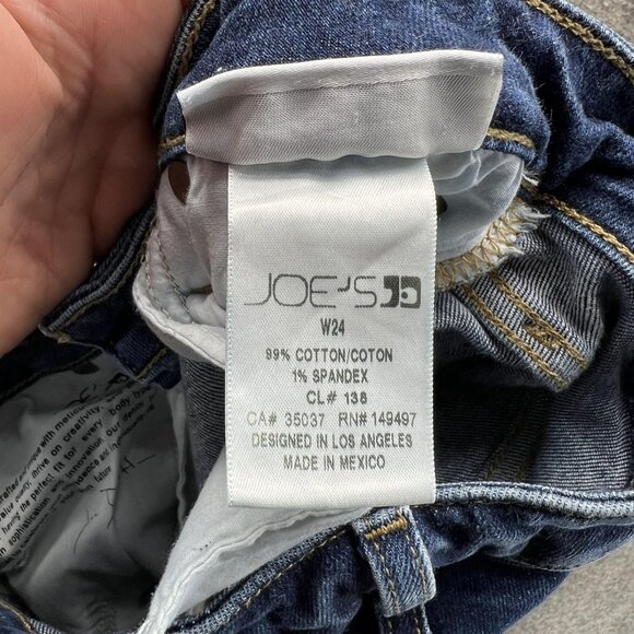 Joes Jeans The Callie Jeans Womens 24 Blue Cropped Boot Button Fly Lightwash - Picture 10 of 15